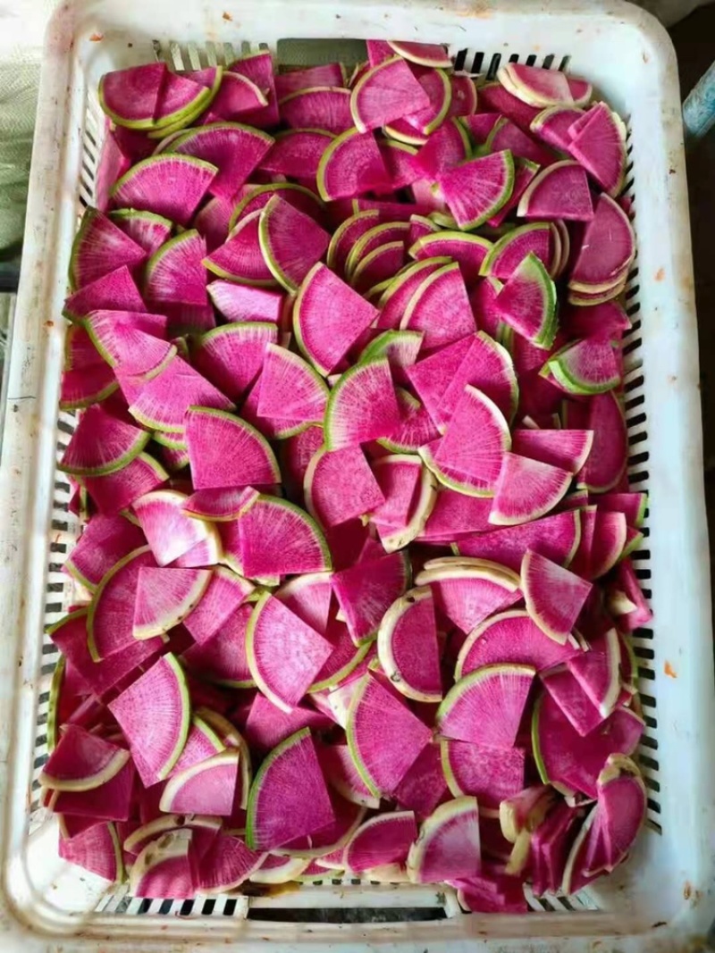 心里美萝卜，油炸，电商，市场，加工厂，，