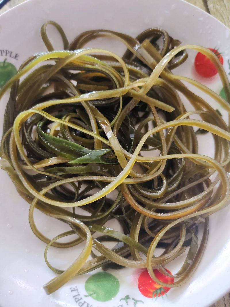 深海淡干海带丝一件十斤，可视频看，1比9泡发率