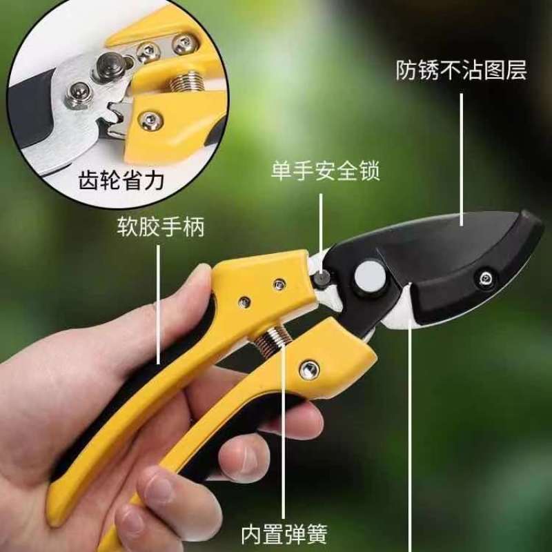 德国进口钢粗枝剪滑轮省力修枝剪刀园艺修花木果树嫁接园林剪