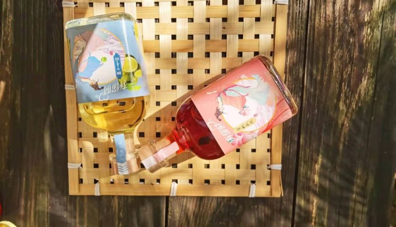新品复合型纯酿发酵花果酒8度