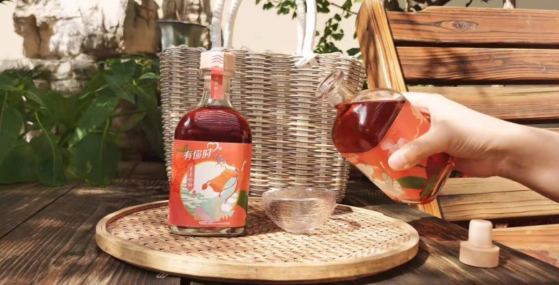 新品复合型纯酿发酵花果酒8度