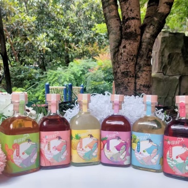 新品复合型纯酿发酵花果酒8度