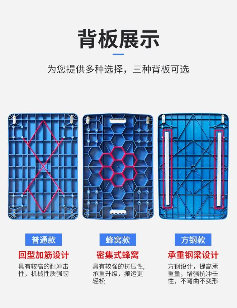 折叠静音平板车手推车塑料拉货小推车拖车物流超市仓储搬运车