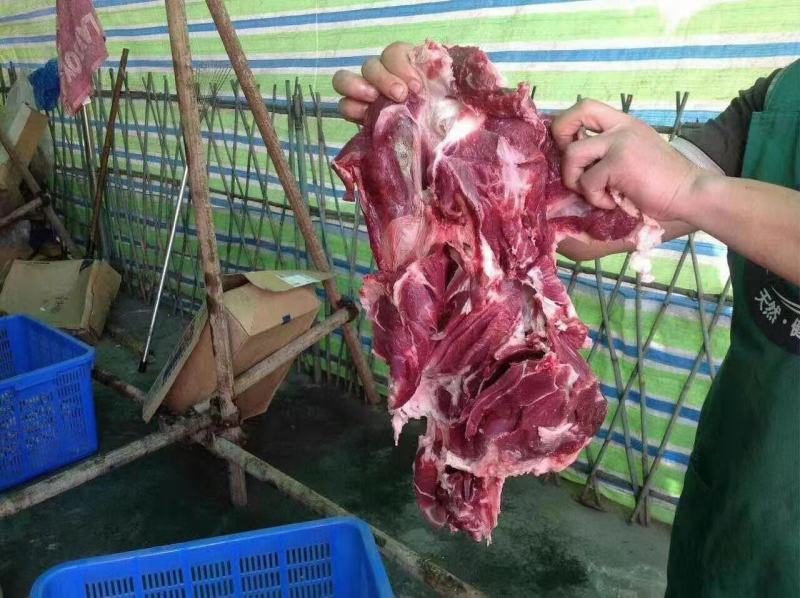 纯干去皮羊后腿肉(精修无油)无碎肉