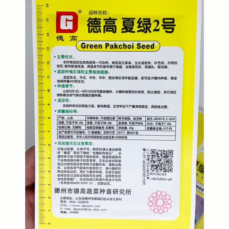 珍品绿立夏绿青梗菜种子耐热耐湿不拔节上海青种子100克