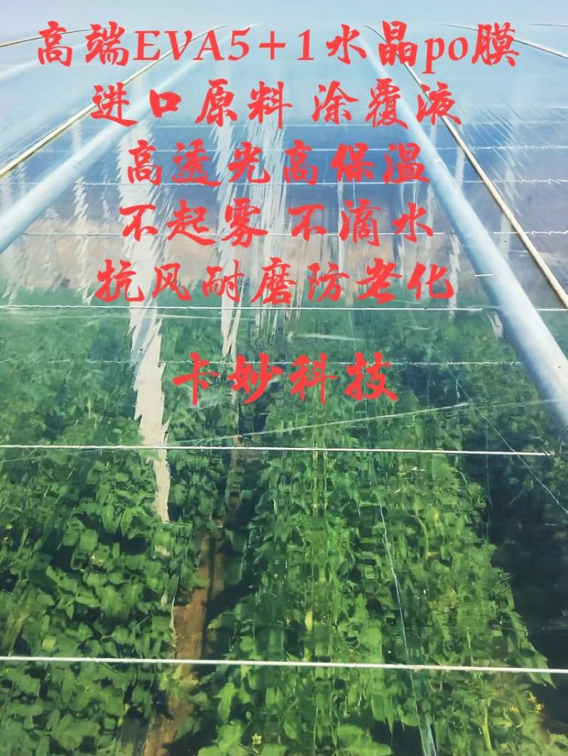 大棚膜棚膜精品5+1水晶po膜高透光高保温消雾流滴