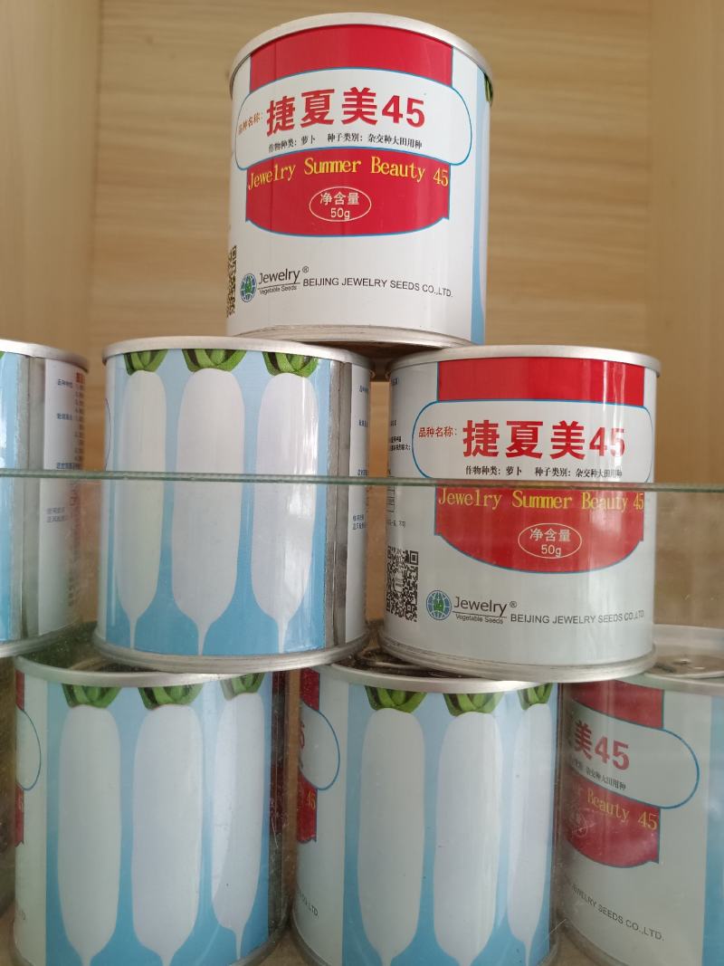 捷夏美45华南型板叶萝卜品种夏季专用高产优质种子