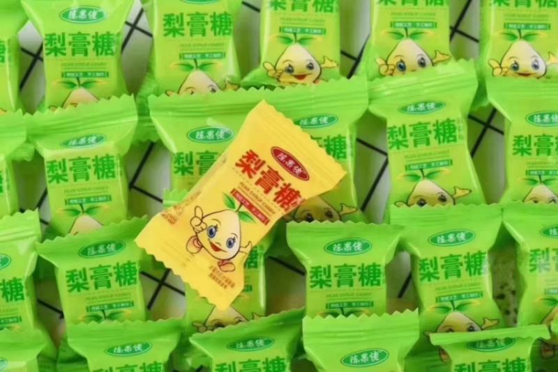 陈果佬梨膏糖薄荷糖各种颜色一手货源一袋60斤