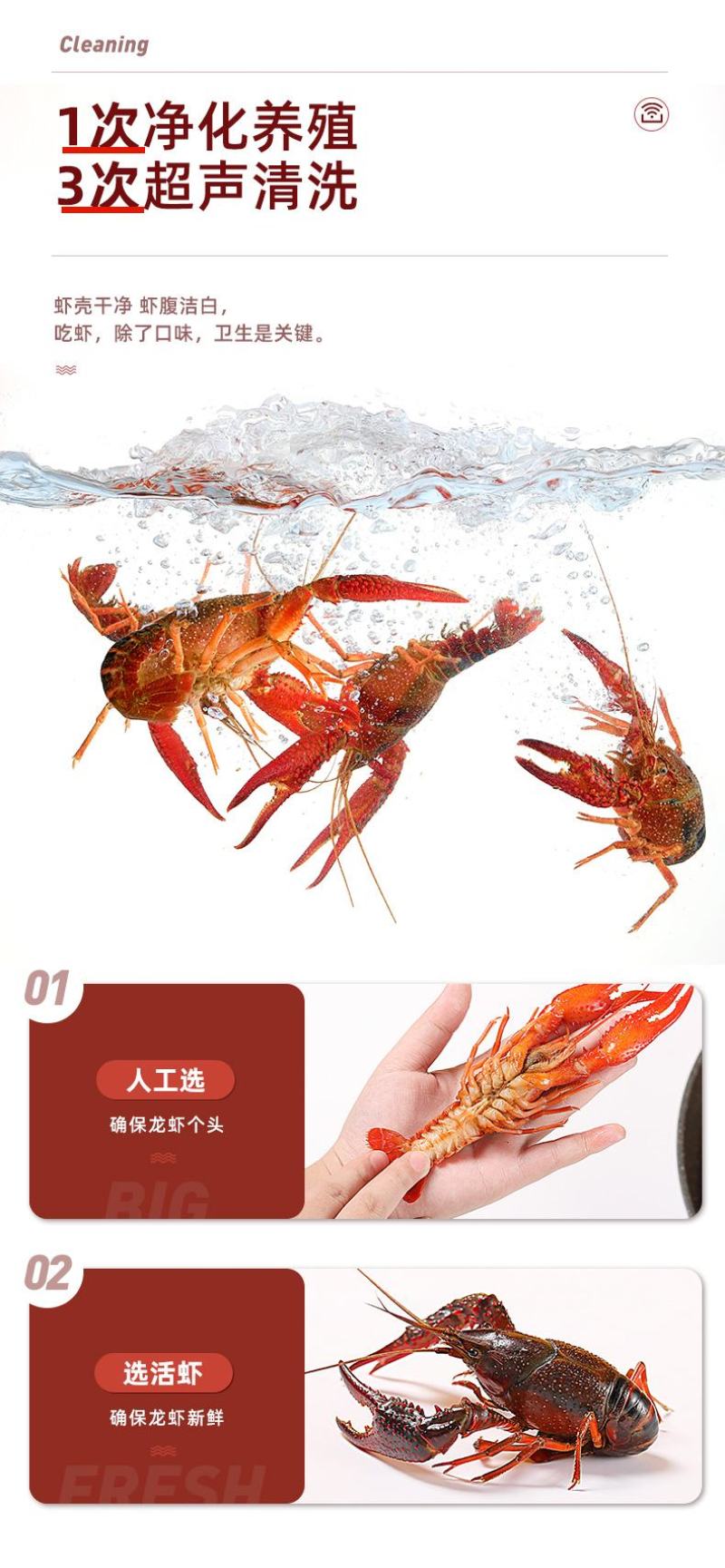 加热即食小龙虾整虾熟食潜江特级特大号蒜蓉十三香麻辣小龙虾