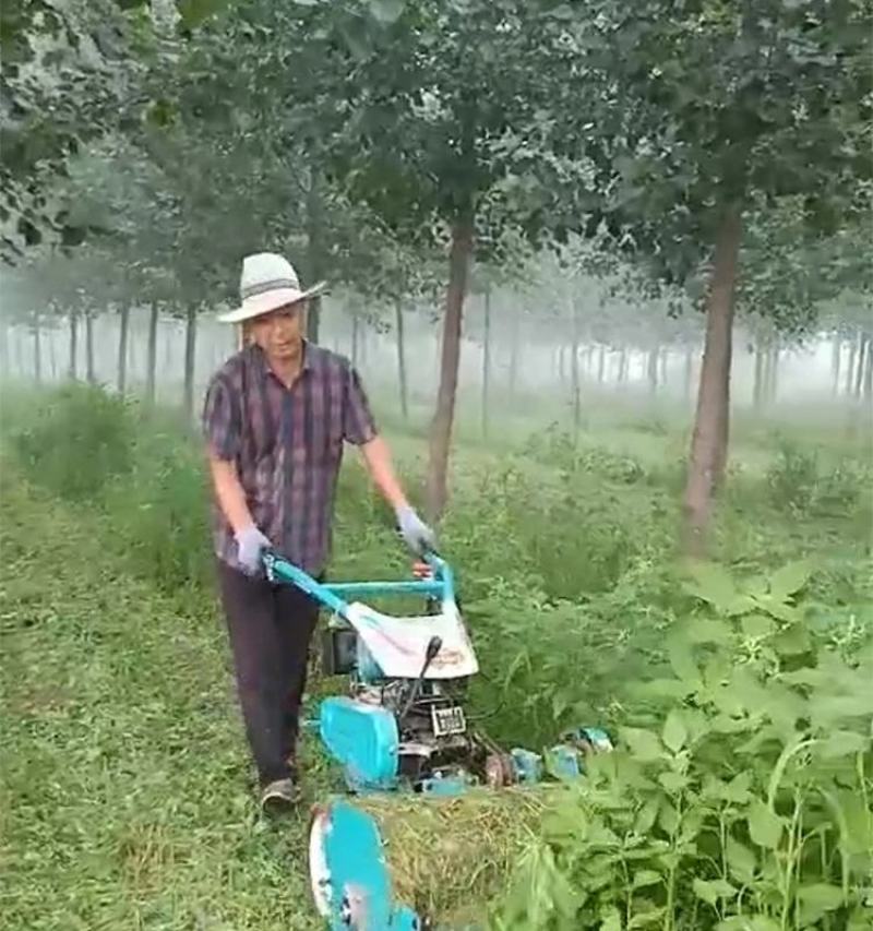 碎草机小型秸秆还田机果园除草机四驱柴油汽油家用手扶式灭茬