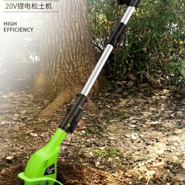 手持20V锂电微耕机松土机农用翻土机小型家用电动锄头旋耕