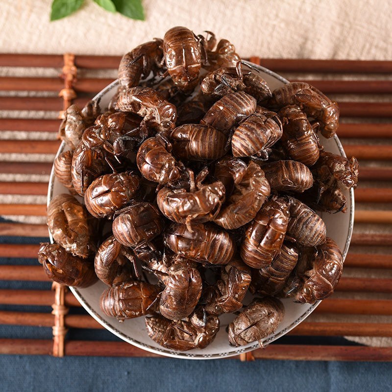蝉脱中药材干蝉蜕蝉壳蝉退壳虫脱蝉衣蝉蜕