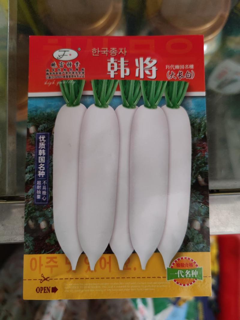 韩将大长白萝卜种子韩春白玉萝卜种子3斤到4斤