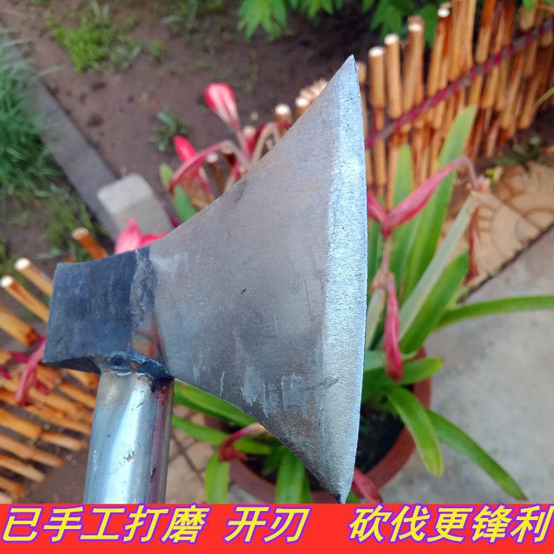 手工锻打斧子锰钢淬火斧头家用斧砍树工具砍柴户外开山劈