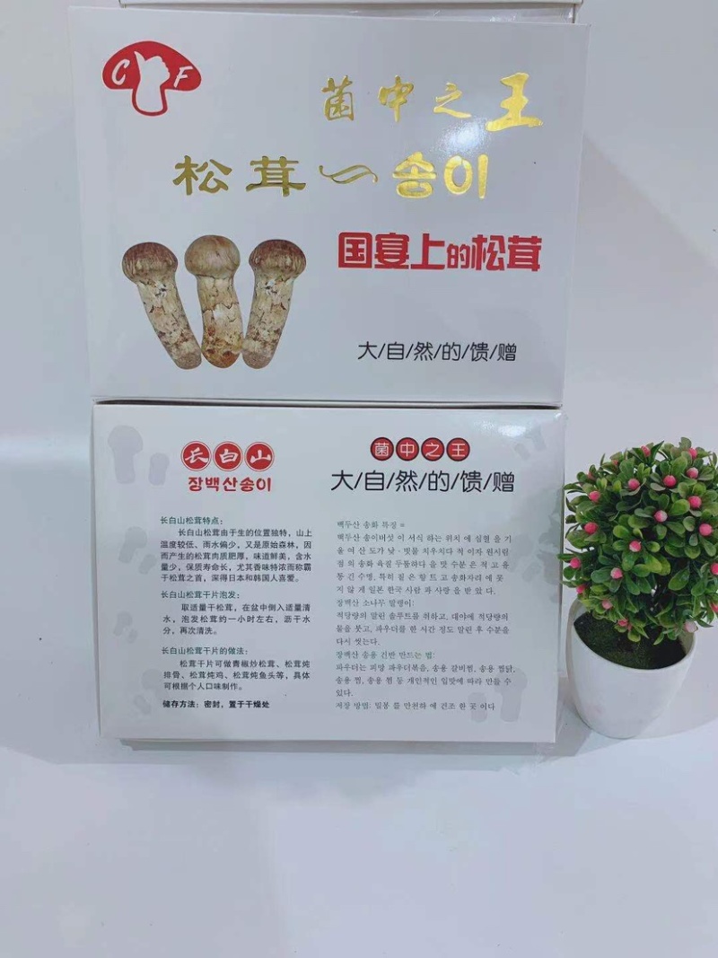 长白山野生松茸片松茸干片产地源头批发供应