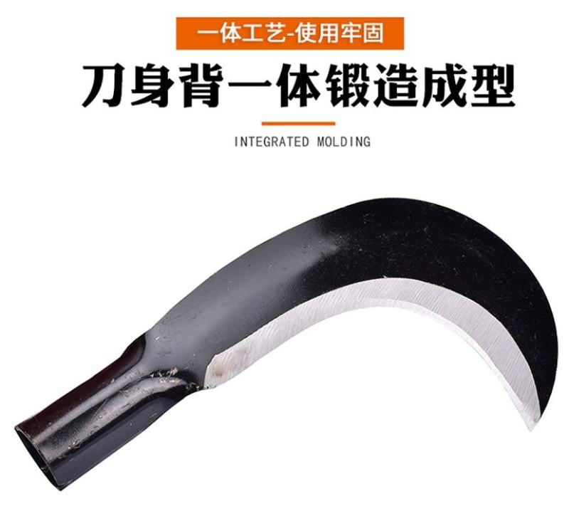 户外农用除草工具进口锰钢镰刀割草刀农具玉米收割割草长柄大