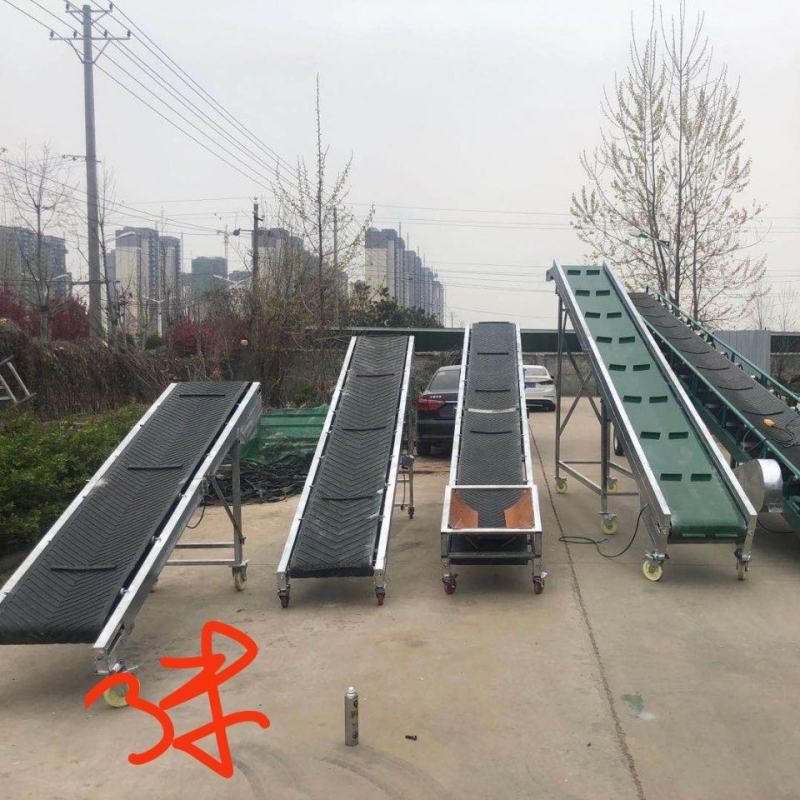 折叠升降式输送机，快递装卸车，工厂流水线，爬坡上料机
