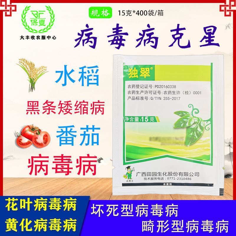 独翠毒氟磷番茄病毒病烟草辣椒黄瓜西瓜病毒水稻黑条矮缩病