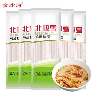 金沙河鸡蛋挂面500g