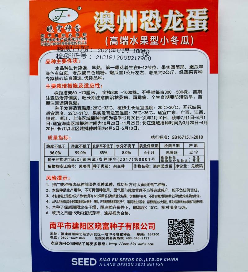 冬瓜种子澳州恐龙蛋高端水果型小冬瓜