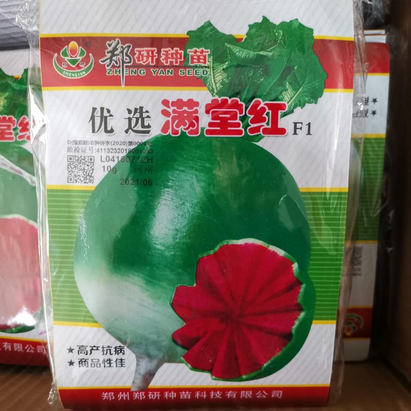 【精】郑研心里美萝卜种子，红心萝卜种子，品质好