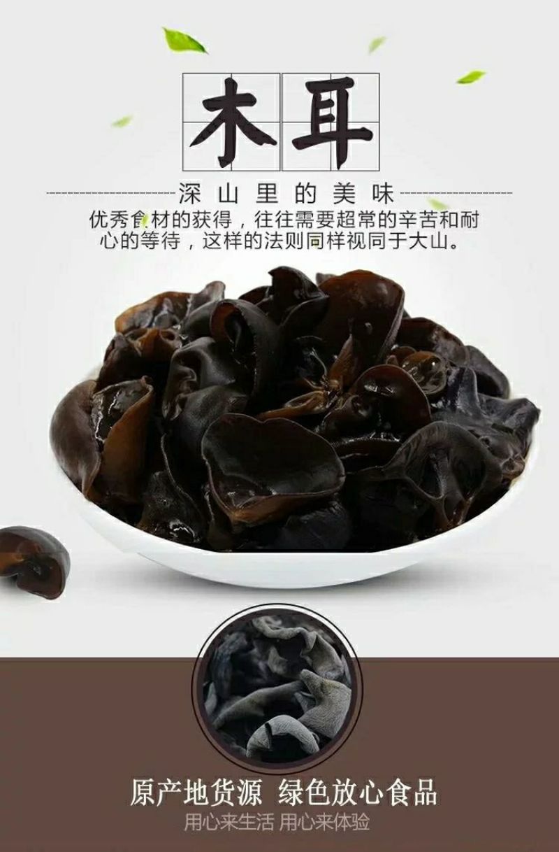 包邮东北木耳长白山黑木耳精选散装干货特级食用木耳
