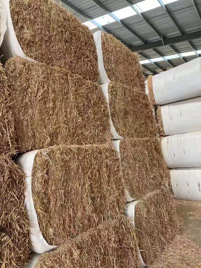 二次加工大捆小麦秸秆精品牛羊草料可实地考察除尘