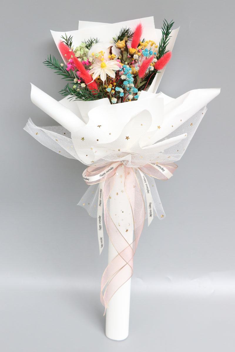 鲜花干花永生花满天星花束批发一件代发包邮七夕情人节礼物