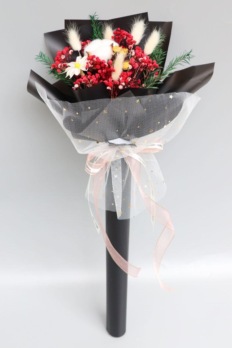 鲜花干花永生花满天星花束批发一件代发包邮七夕情人节礼物
