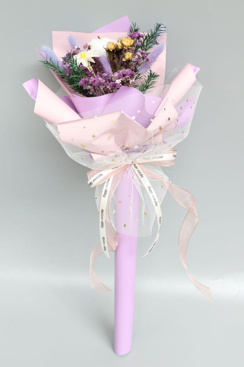 鲜花干花永生花满天星花束批发一件代发包邮七夕情人节礼物