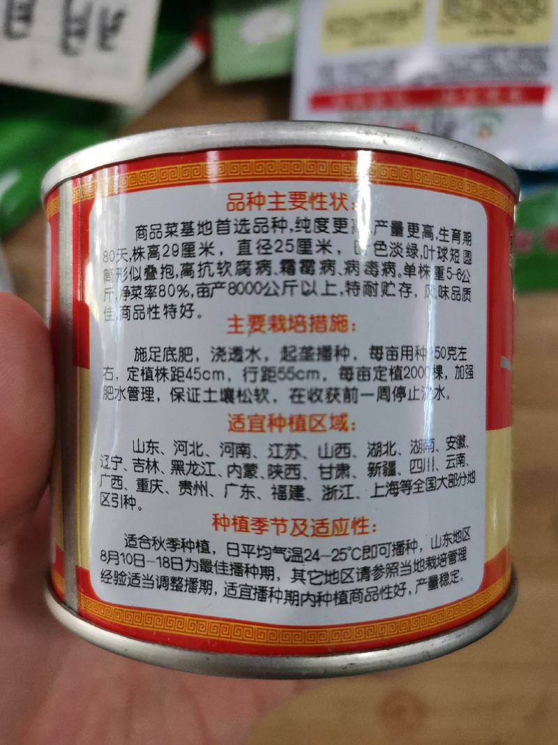 （精选）秋季高品质大白菜种子叶色浓绿个头大口感爽脆耐储运