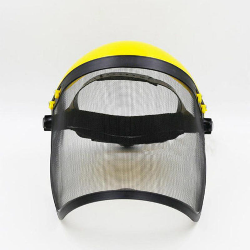 割草机专用面罩配帽头戴式打草帽园林机械防护面罩防爆面屏金