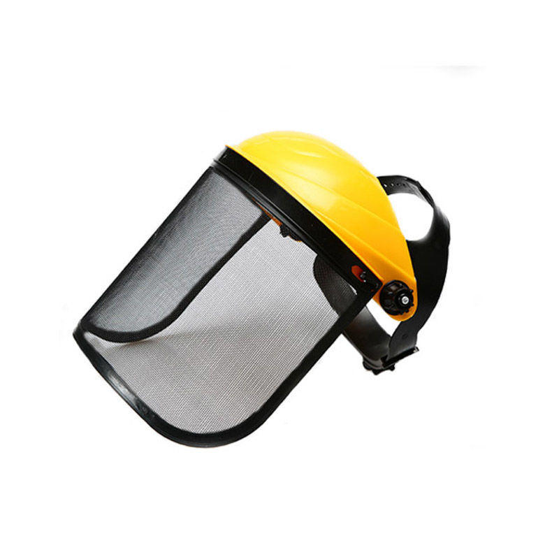 割草机专用面罩配帽头戴式打草帽园林机械防护面罩防爆面屏金