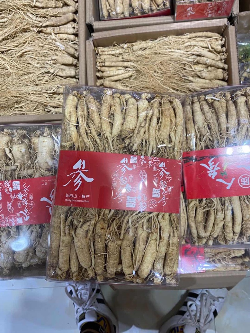 人参6年生晒参长白山人参片干品经营各种中药材