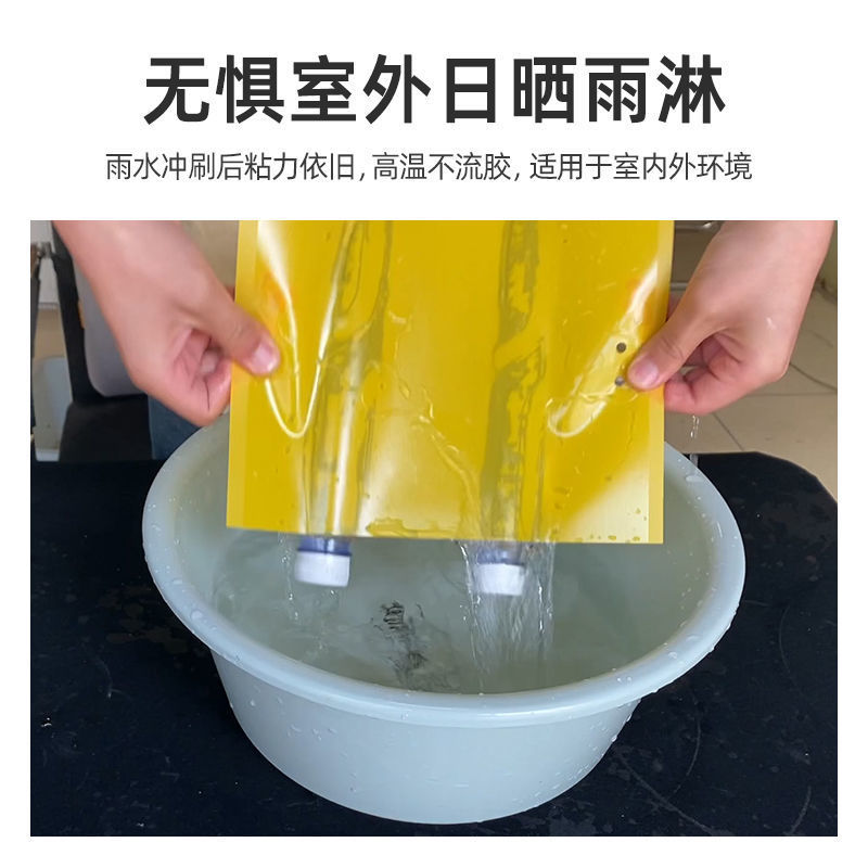 粘虫板黄板双面防水蓝板蓟马诱虫板大棚果园灭虫板家用蚊蝇粘