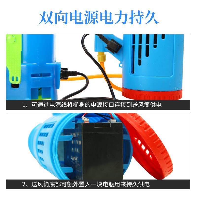 强力打药机送风筒电动喷雾器送风筒打药神器双喷头最新款消杀