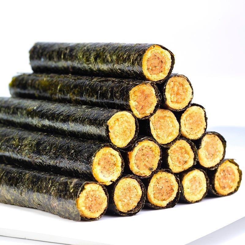包邮网红海苔卷蛋黄肉松夹心脆儿童女士孕妇休闲零食