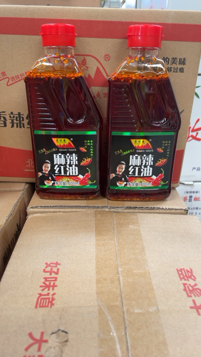 京味爽®香辣/麻辣/凉拌红油带芝麻(有渣/无渣)，香，辣