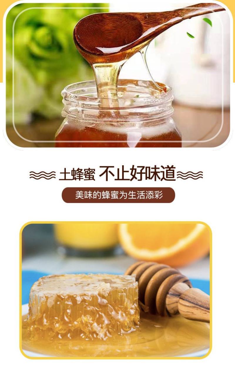 土蜂蜜500g农家液态蜂蜜批发百花蜜自产自销蜂蜜