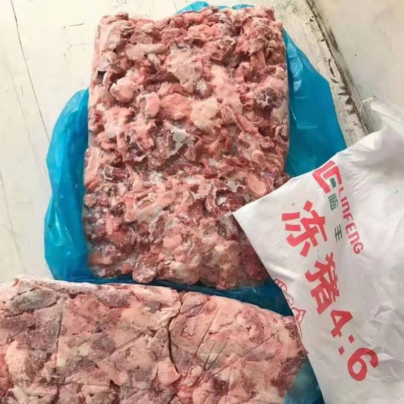 厂家批发，冻猪肉4:6块碎肉