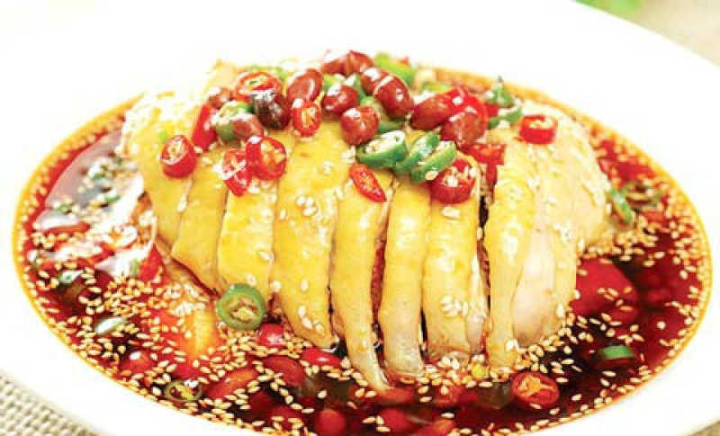 口水鸡（跑山鸡为原料）