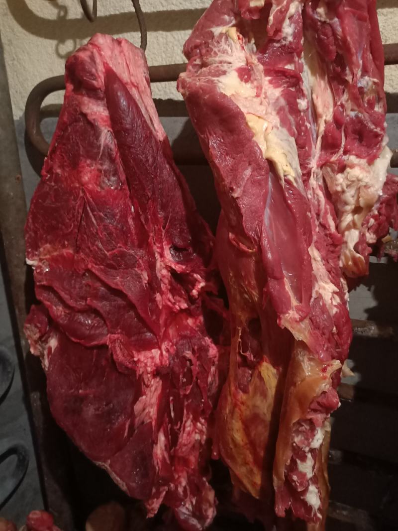 纯干鲜牛肉精修去油一手货源冷链配送。