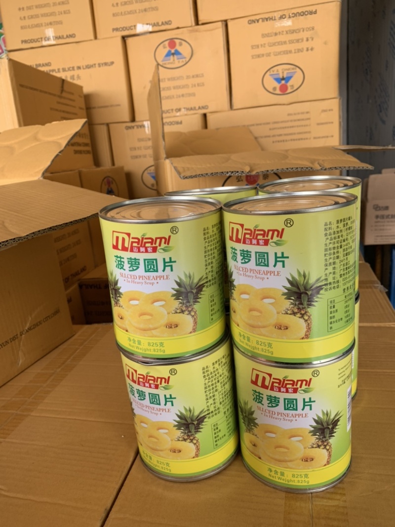 迈阿蜜菠萝圆片罐头8片装