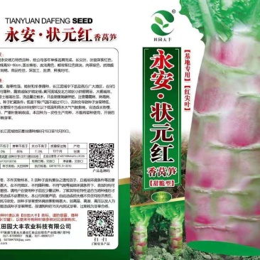 红皮莴笋，肉色特绿，香脆，尖叶莴笋。多年单株选育而成，