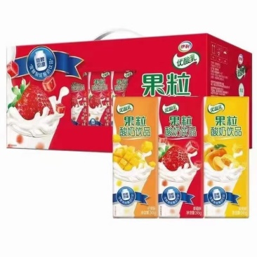 仓库直出伊利果粒草莓味酸奶