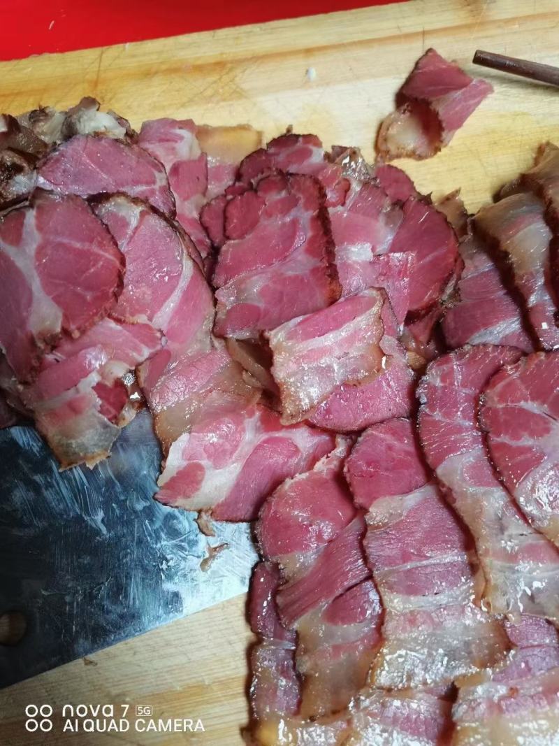 跑江湖地摊展会热卖精品烟熏腊肉前腿腊肉腿子肉