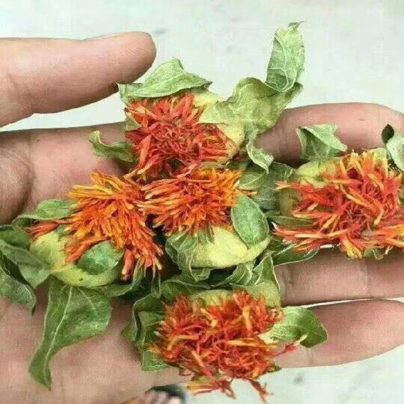 展会热卖藏红花朵地摊跑量干红花花红叶绿干度好