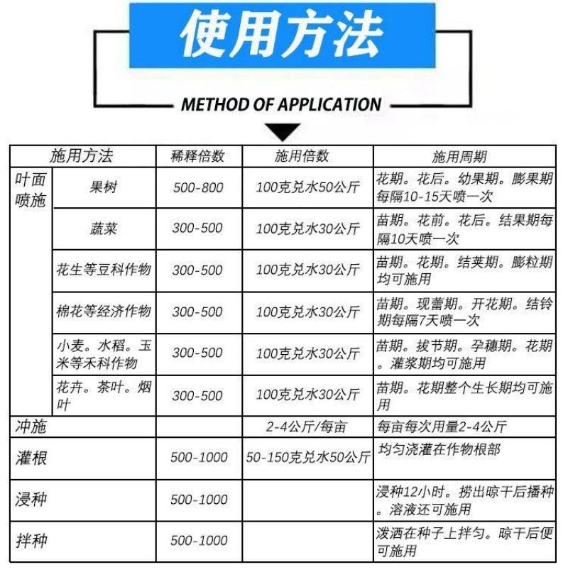 磷酸二氢钾农用叶面肥钾肥磷肥花肥花卉果树蔬菜小麦玉米通用