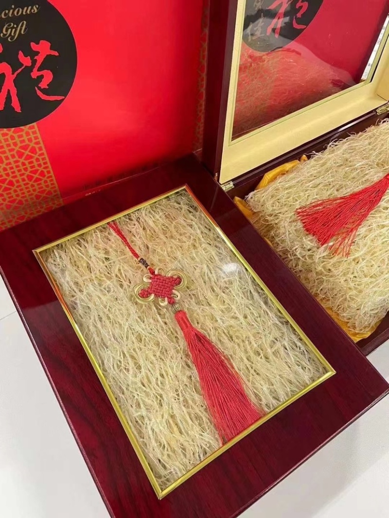 鱼翅饼鱼翅针鲍翅纯翅针胶质丰富鱼翅礼盒装送礼高档