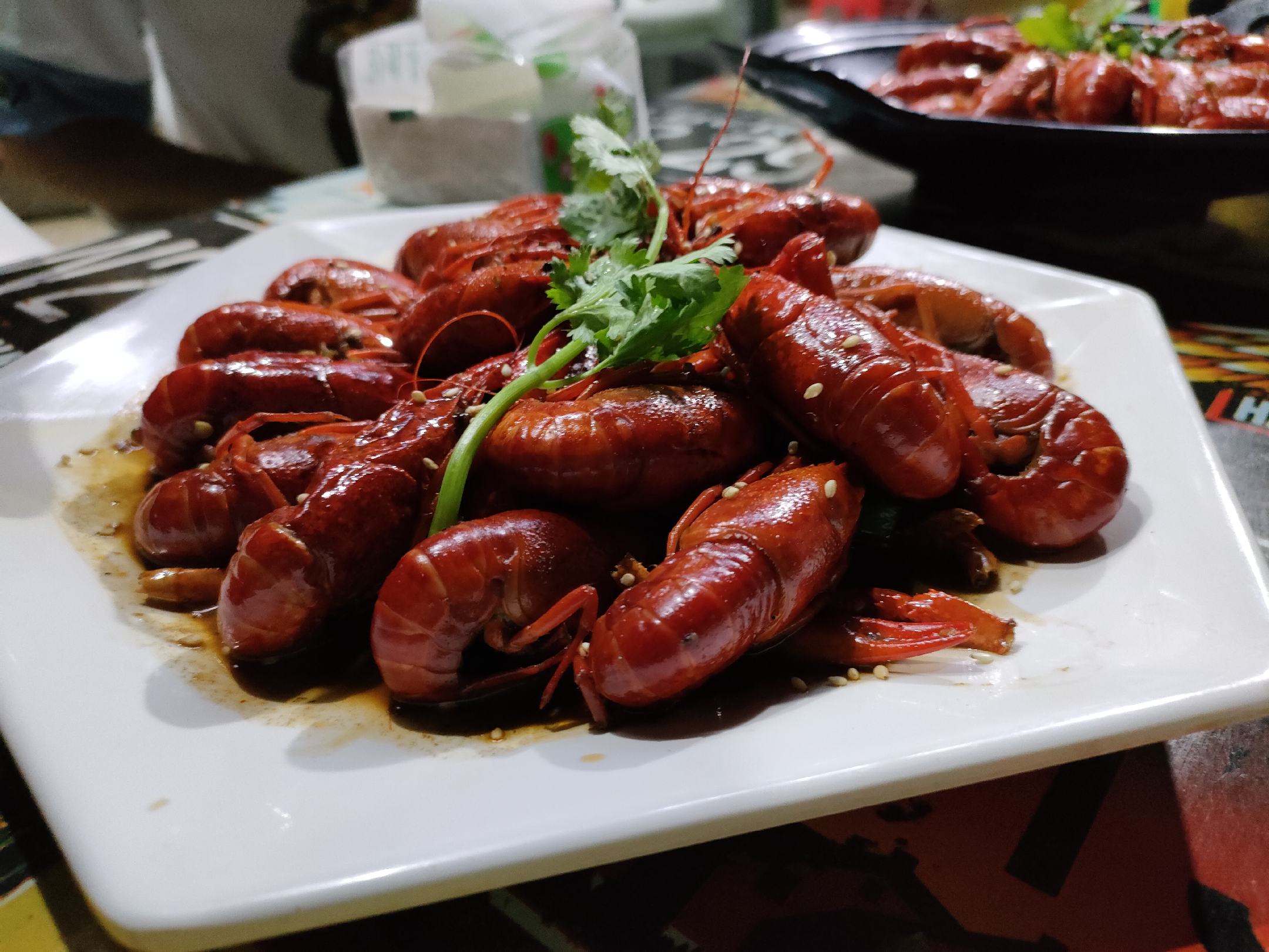 龙虾尾美食图